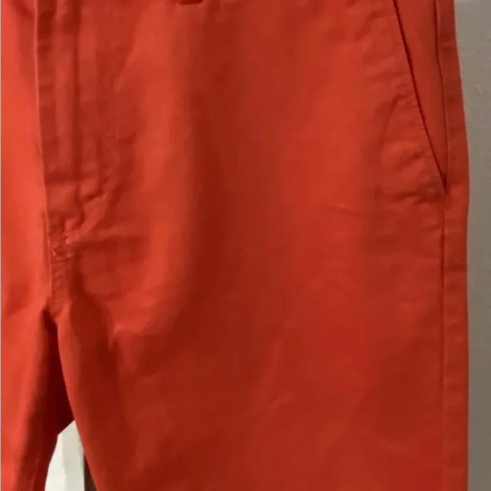 GAP khakis men’s shorts 32×10 Chino Pockets, casual orange cotton - Picture 3 of 7